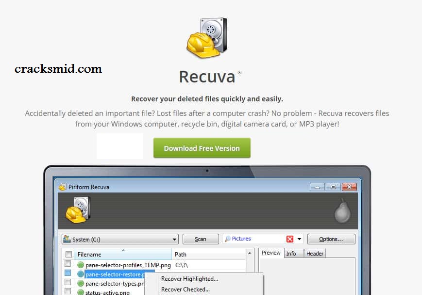 Recuva Pro Crack